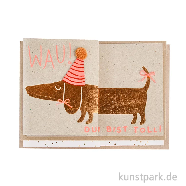 Artikelbild 1 des Artikels “Good old friends - Dackelkarte, Wau, Du hast Geburtstag “