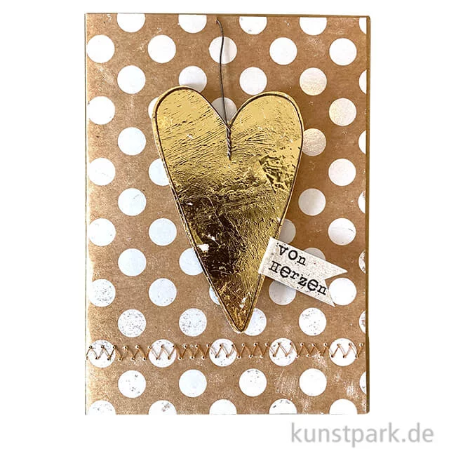 Artikelbild 1 des Artikels “Good old friends - Drahtkarte, Herz “