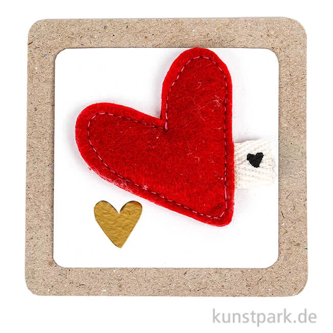 Artikelbild 1 des Artikels “Good old friends - Filzherzmagnet, Herz “
