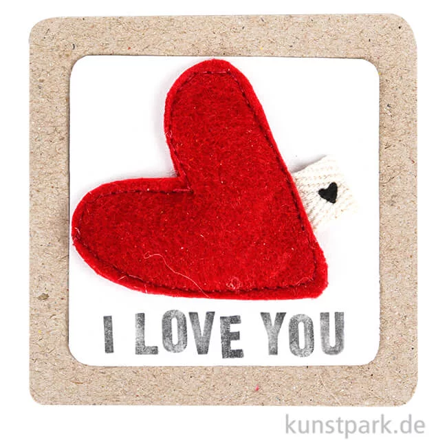 Artikelbild 1 des Artikels “Good old friends - Filzherzmagnet, I love You “