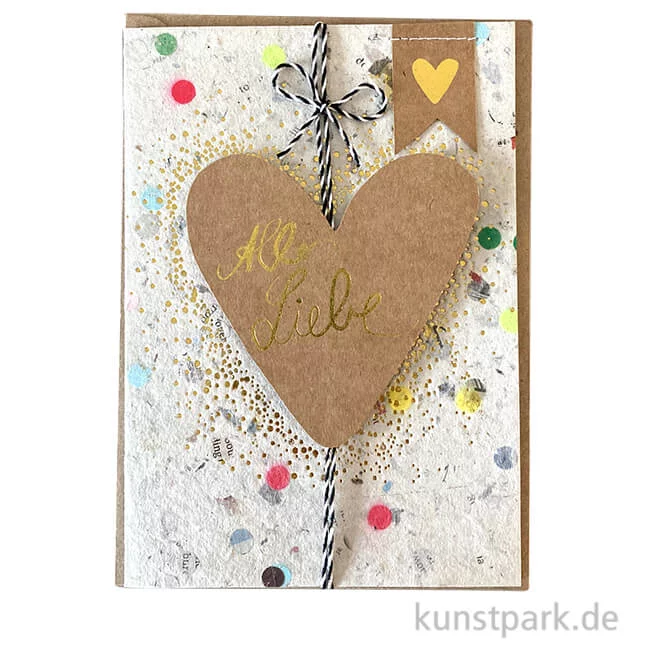 Artikelbild 1 des Artikels “Good old friends - Konfettipapierkarte, Alles Liebe “