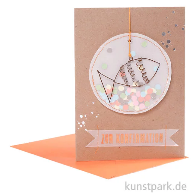 Artikelbild 1 des Artikels “Good old friends - Konfirmationskarte, Fisch “