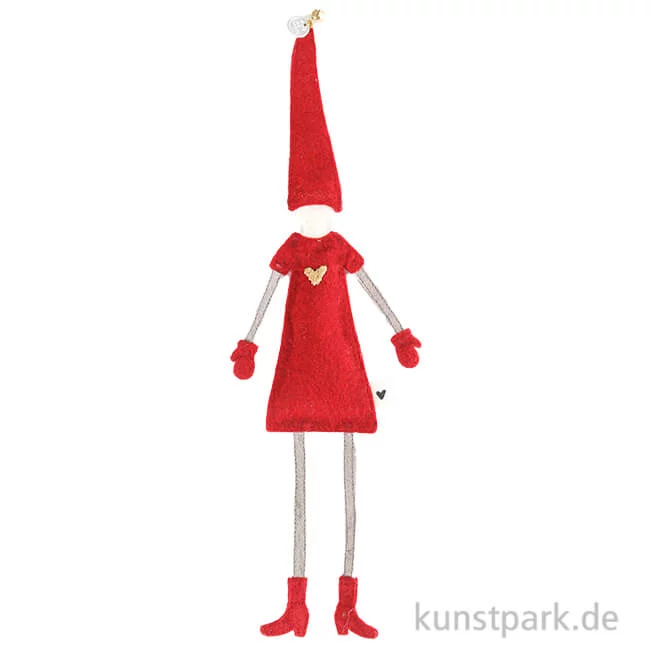Artikelbild 1 des Artikels “Good old friends - Magnetwichtel, Rotes Kleid, Herz Gold “