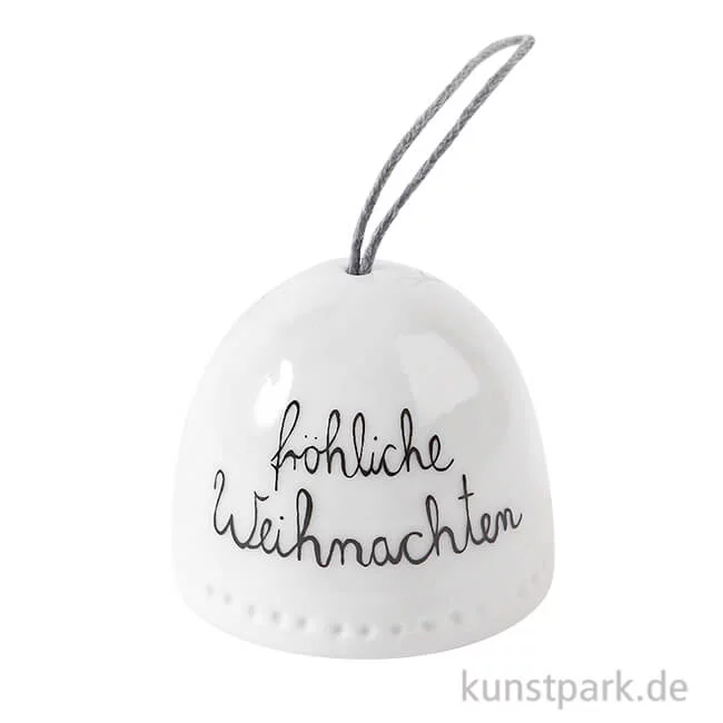Artikelbild 1 des Artikels “Good old friends - Mini Glöckchen aus Porzellan, Frohe Weihnachten “