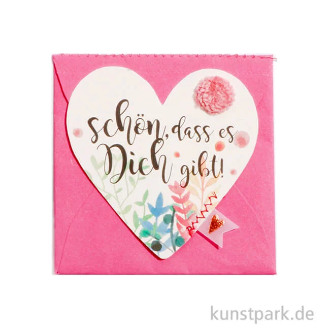 Artikelbild 1 des Artikels “Good old friends - Mini Herz Kärtchen, Schön, dass es Dich gibt “