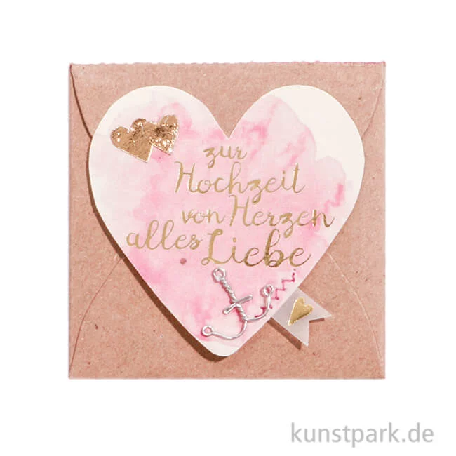 Artikelbild 1 des Artikels “Good old friends - Mini Herz Kärtchen, Zur Hochzeit von Herzen “