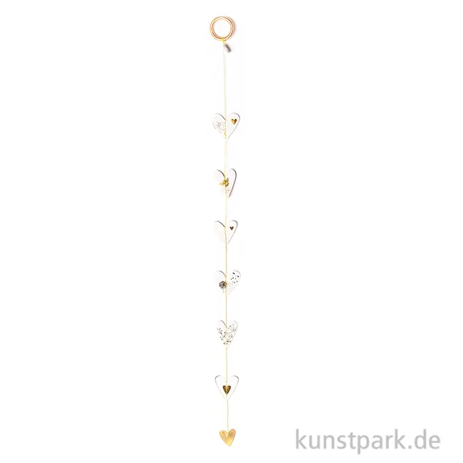 Artikelbild 1 des Artikels “Good old friends - Mini Herzkette, Grau, Gold “