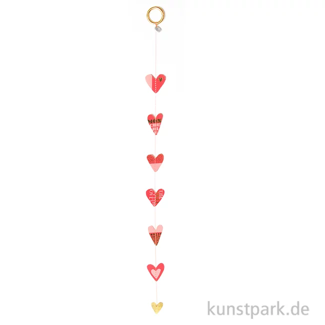 Artikelbild 1 des Artikels “Good old friends - Mini Herzkette, Rot, Gold “