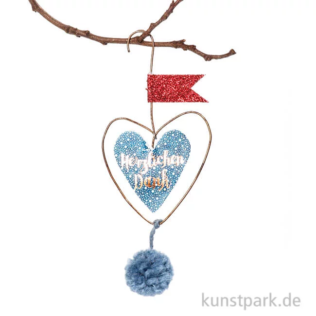 Artikelbild 1 des Artikels “Good old friends - Mini Pompon Herzen - Herzlichen Dank “
