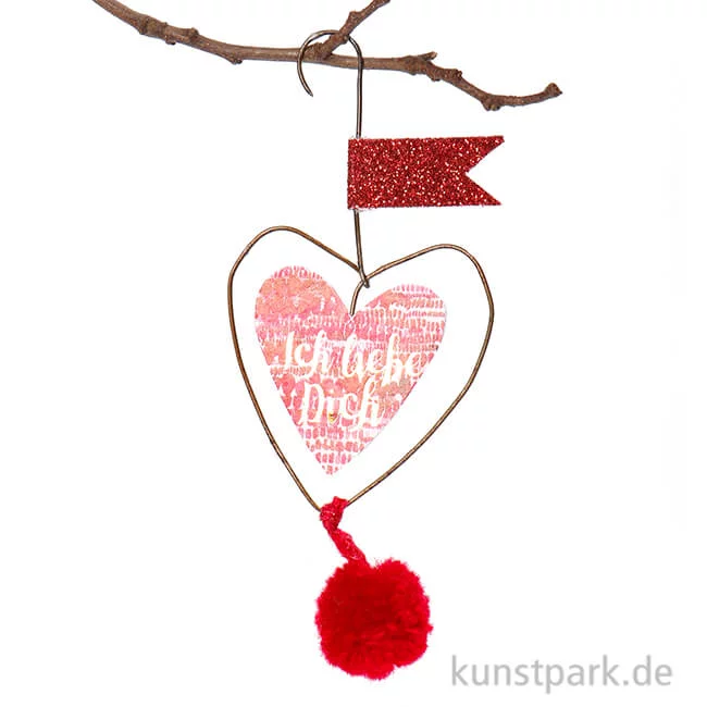 Artikelbild 1 des Artikels “Good old friends - Mini Pompon Herzen - Ich liebe Dich “