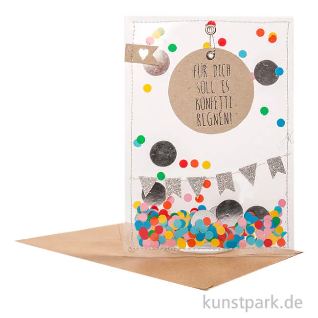 Artikelbild 1 des Artikels “Good old friends - Party Karte, Für Dich soll es Konfetti regnen “