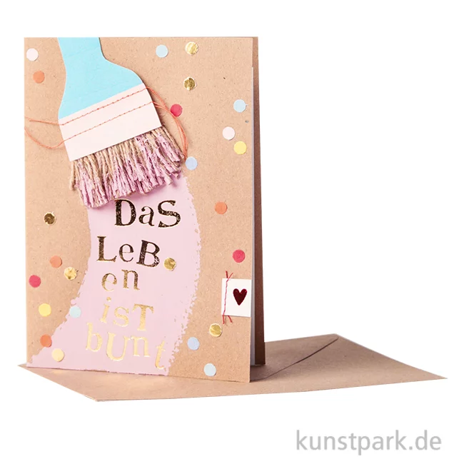 Artikelbild 1 des Artikels “Good old friends - Pinsel Karte, Das Leben ist bunt “