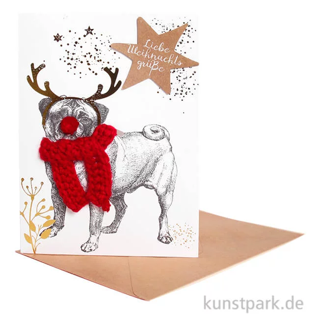 Artikelbild 1 des Artikels “Good old friends - Schalkarte, Mops “