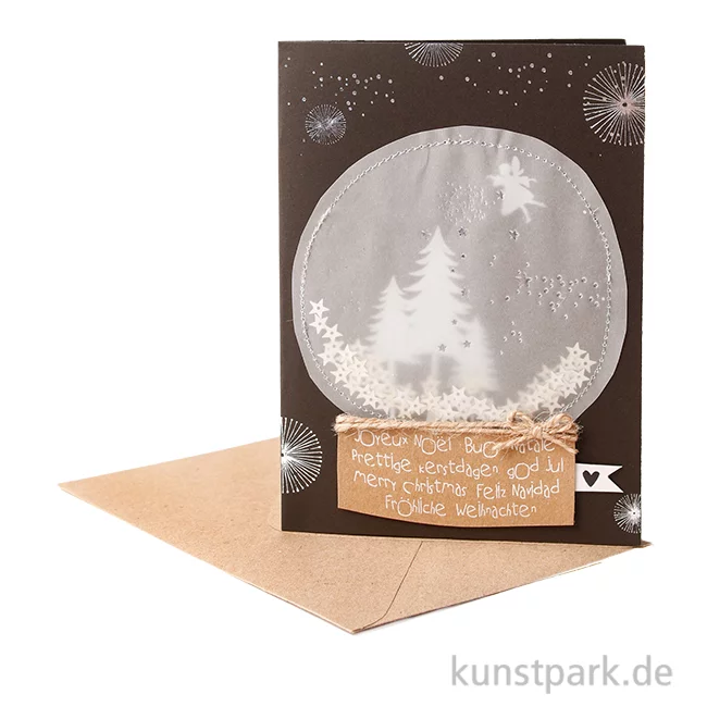 Artikelbild 1 des Artikels “Good old friends - Schneekugelkarte, Fee, Tannen “
