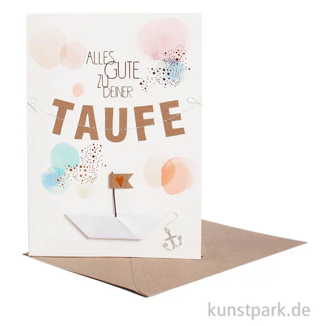 Artikelbild 1 des Artikels “Good old friends - Taufkarte, Boot, Girlande “