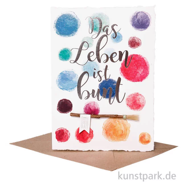 Artikelbild 1 des Artikels “Good old friends - Wasserfarben Karte, Das Leben ist bunt “