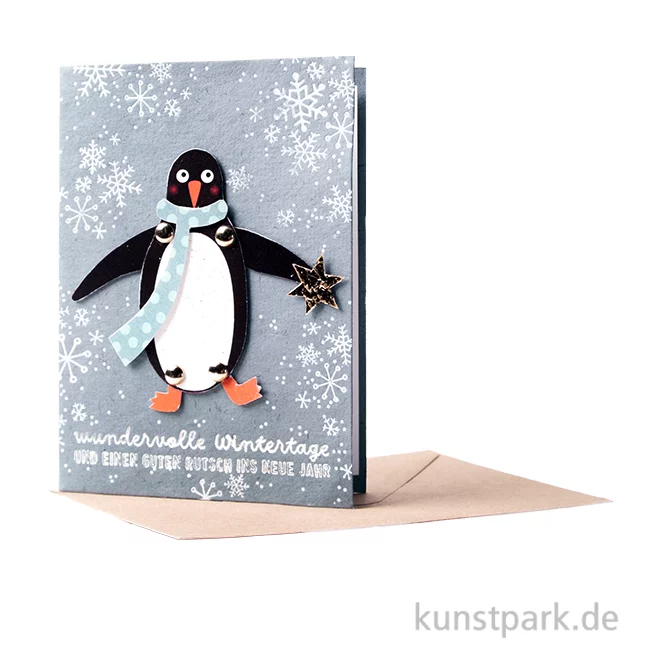Artikelbild 1 des Artikels “Good old friends - Winterhampelkarte, Pinguin “