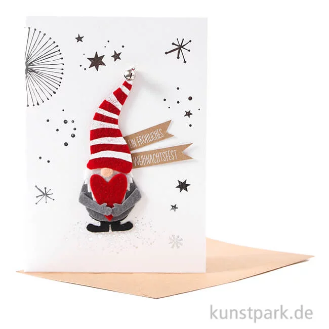 Artikelbild 1 des Artikels “Good old friends - Winterwichtel Karte, Fröhliches Weihnachtsfest “