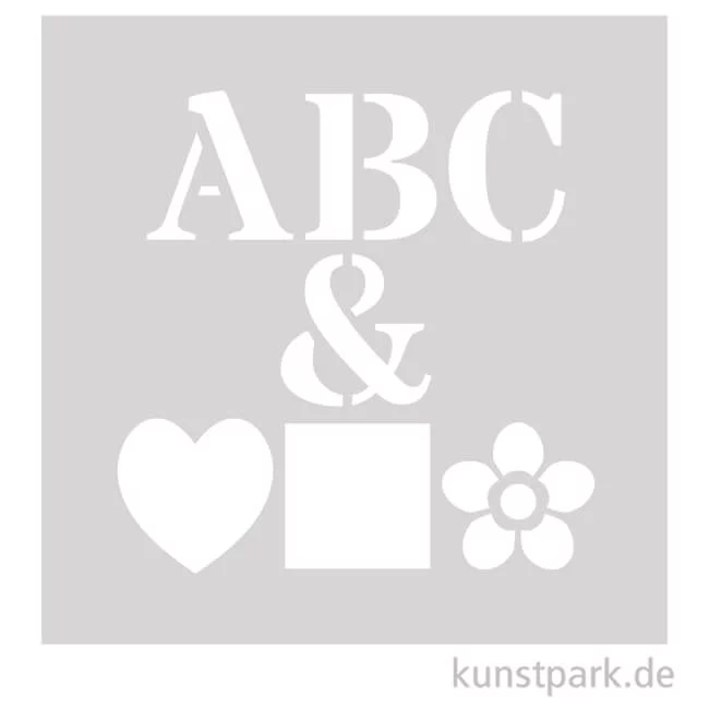 Artikelbild 1 des Artikels “Grafische Schablonen 30er Set - Alphabet A-Z, Größe 62x74 mm “
