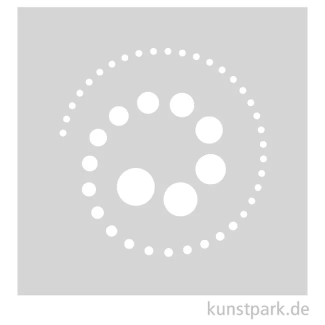 Artikelbild 1 des Artikels “Grafische Schablonen - Punkte Spirale, Größe 107x108 mm “