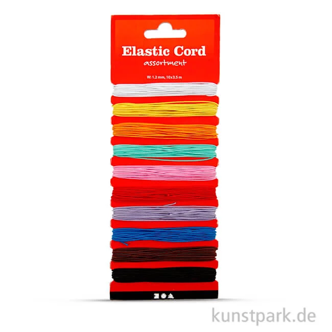 Artikelbild 1 des Artikels “Gummiband Set - Farbenmix, Dicke 1,2 mm, 10x3,5 Meter “