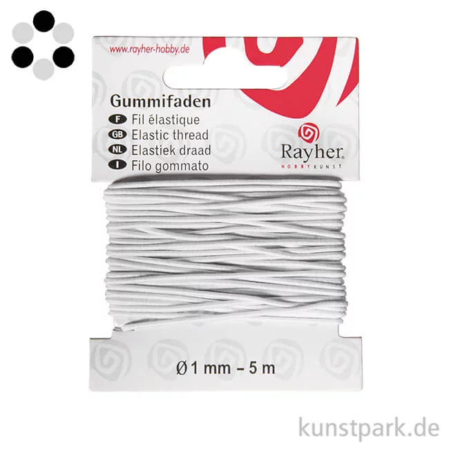Artikelbild 1 des Artikels “Gummifaden, 1 mm, 5 Meter “