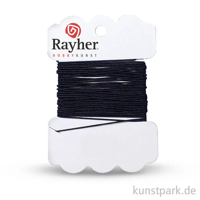 Artikelbild 1 des Artikels “Gummifaden, 0,6 mm, 5 Meter Schwarz“