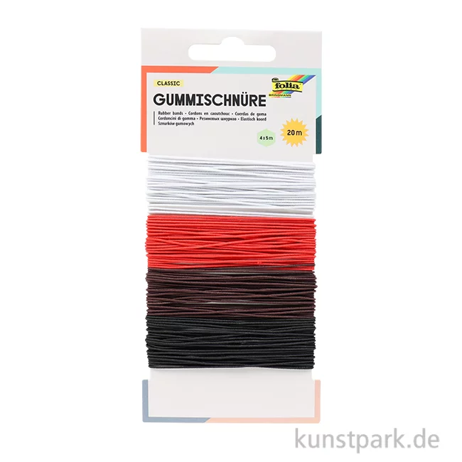 Artikelbild 1 des Artikels “Gummischnüre-Set, 4x5 m - farbig sortiert “