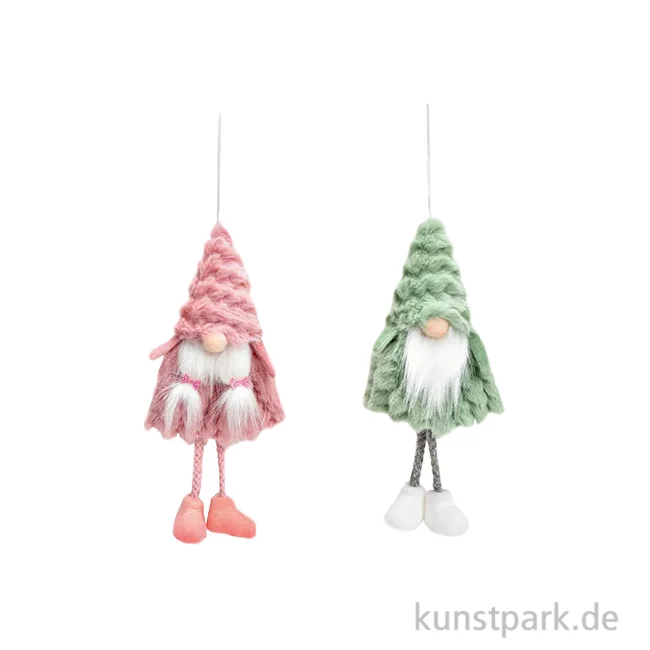 Artikelbild 1 des Artikels “Hänger Wichtel aus Textil, Grün / Pink, Sortiert, 9 x 20 x 4 cm “