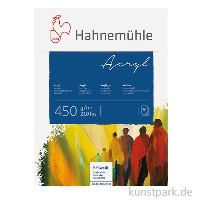 Artikelbild 1 des Artikels “Hahnemühle ACRYL Malkarton, 10 Blatt, 450g “