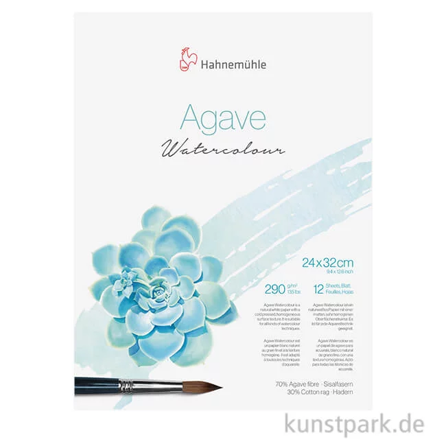 Artikelbild 1 des Artikels “Hahnemühle Agave Watercolour Block, 12 Blatt, 290g 24 x 32 cm“
