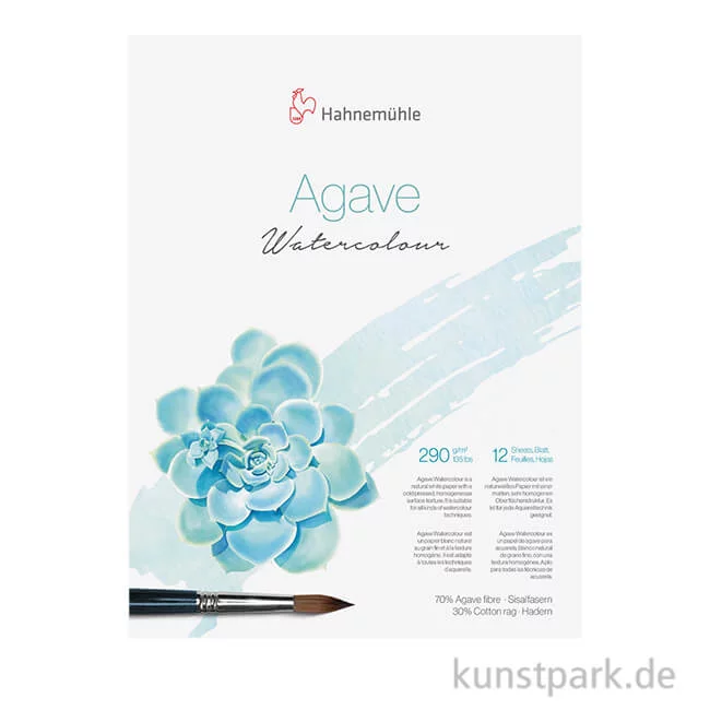 Artikelbild 1 des Artikels “Hahnemühle Agave Watercolour Block, 12 Blatt, 290g 36 x 48 cm“