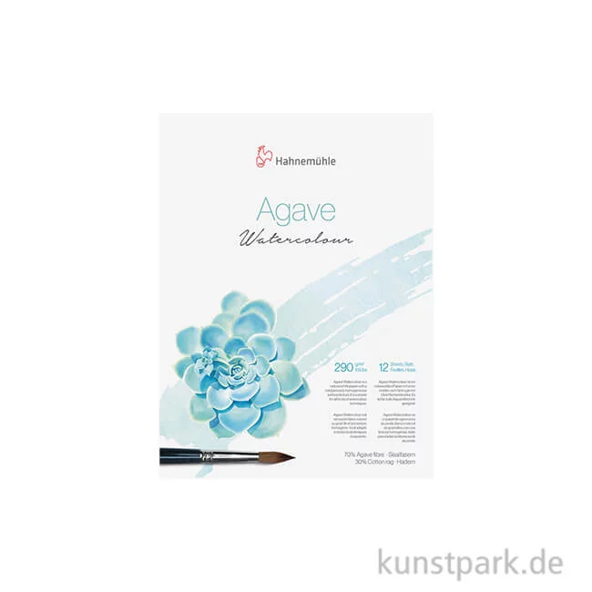 Artikelbild 1 des Artikels “Hahnemühle Agave Watercolour Block, 12 Blatt, 290g 8 x 10,5 cm“