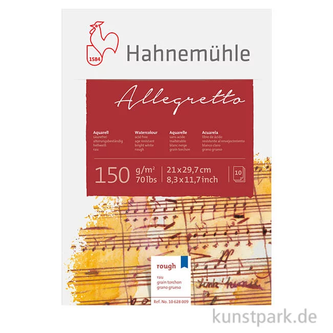 Artikelbild 1 des Artikels “Hahnemühle ALLEGRETTO - 10 Blatt, 150g fein rau DIN A4 “