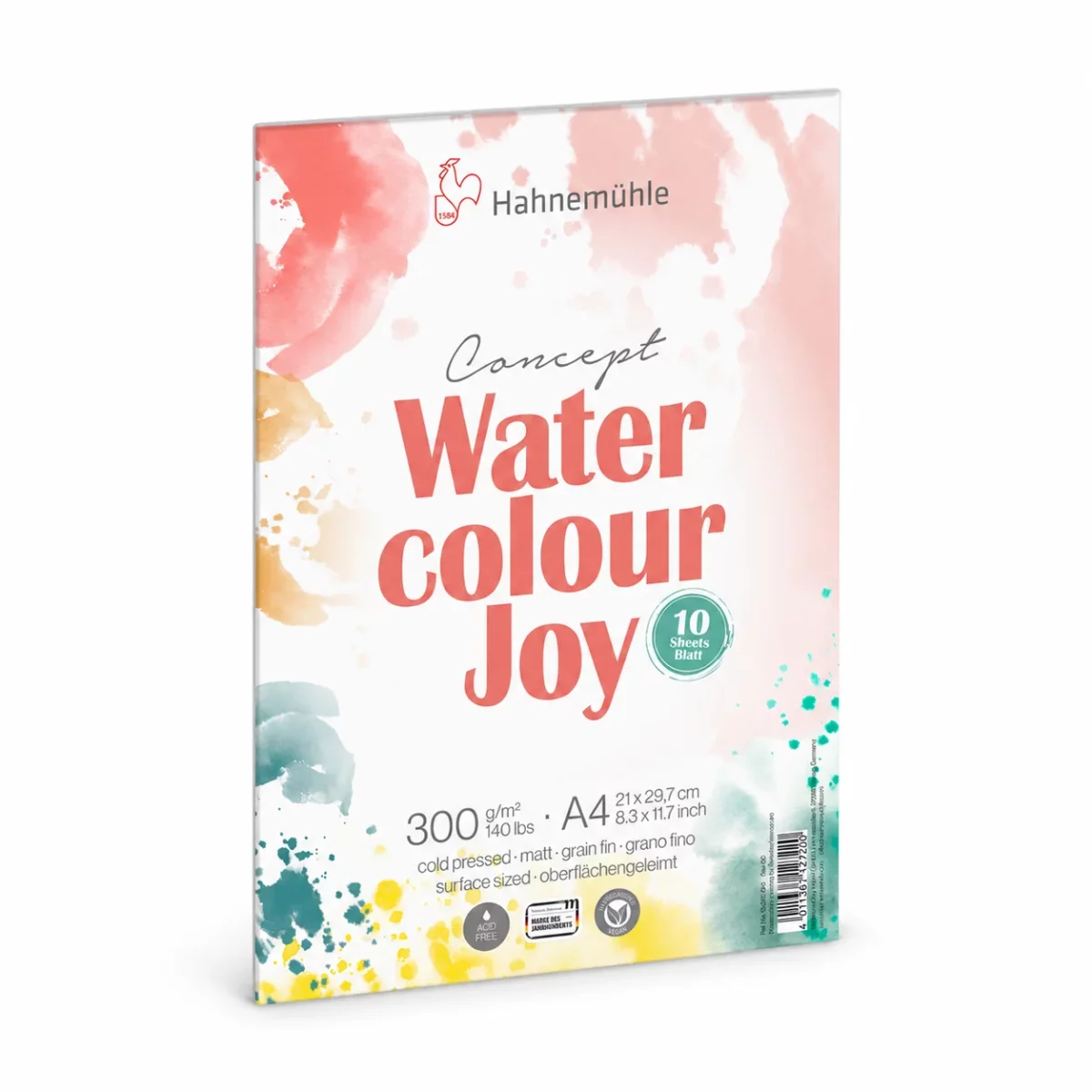 Artikelbild 1 des Artikels “Hahnemühle Aquarellpapier, Concept Watercolour Joy, 10 Blatt, 300g, A4 “