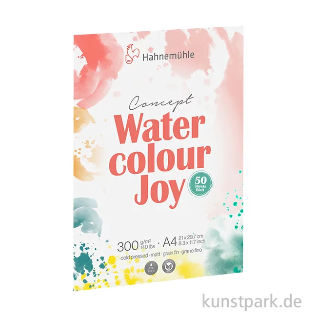 Artikelbild 1 des Artikels “Hahnemühle Aquarellpapier, Concept Watercolour Joy, 50 Blatt, 300g A4“