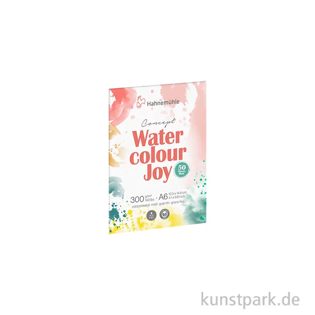 Artikelbild 1 des Artikels “Hahnemühle Aquarellpapier, Concept Watercolour Joy, 50 Blatt, 300g A6“