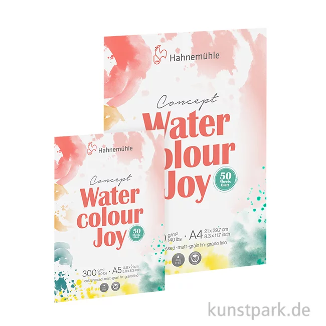 Artikelbild 1 des Artikels “Hahnemühle Aquarellpapier, Concept Watercolour Joy, 50 Blatt, 300g “