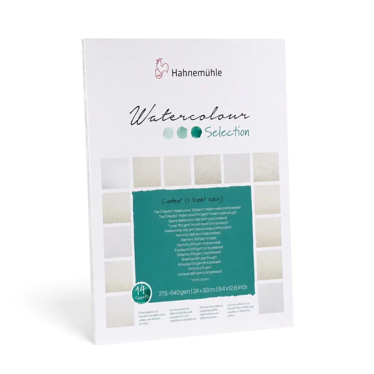 Artikelbild 1 des Artikels “Hahnemühle Aquarellselection, 14 verschiedene Papiere “