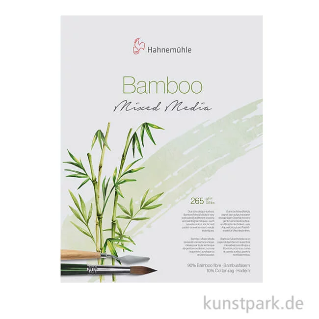 Artikelbild 1 des Artikels “Hahnemühle BAMBOO-Mixed-Media, 265g 30 x 40 cm (25 Blatt)“