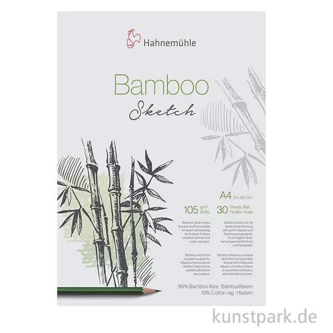 Artikelbild 1 des Artikels “Hahnemühle BAMBOO Skizzenpapier, 30 Blatt, 105g “