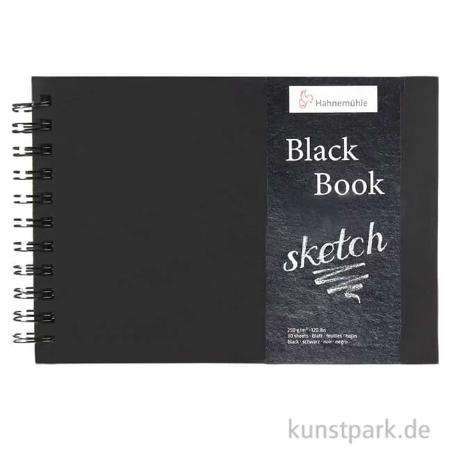 Artikelbild 1 des Artikels “Hahnemühle BLACKBOOK, 30 Blatt, 250g, schwarzes Inhaltspapier “