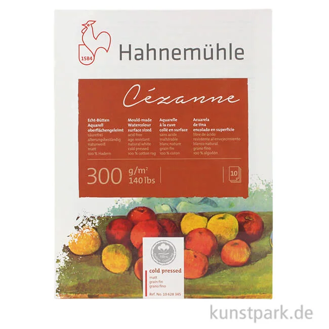 Artikelbild 1 des Artikels “Hahnemühle CÉZANNE Aquarellblock, 10 Blatt, 300g matt 36 x 48 cm“