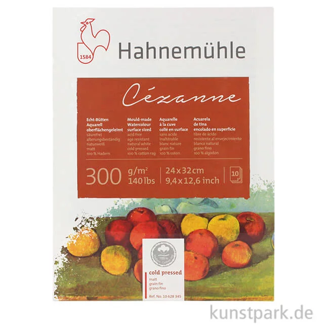 Artikelbild 1 des Artikels “Hahnemühle CÉZANNE Aquarellblock, 10 Blatt, 300g matt “