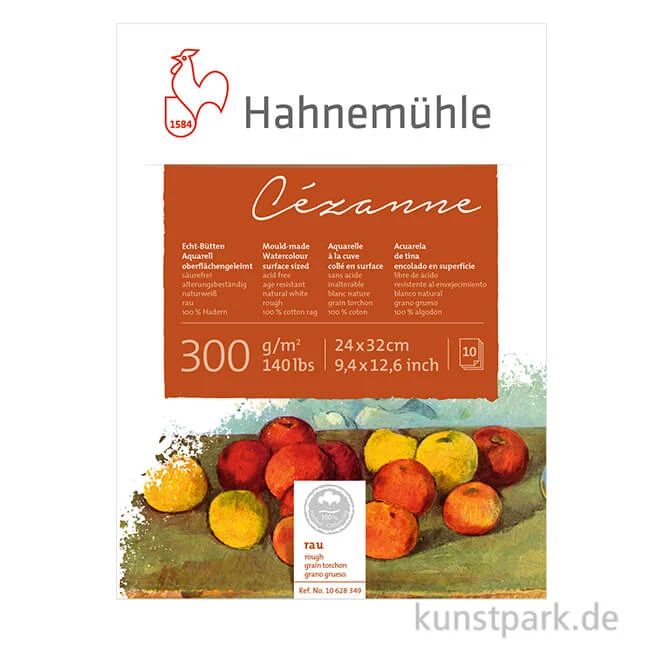 Artikelbild 1 des Artikels “Hahnemühle CÉZANNE Aquarellblock, 10 Blatt, 300g rau “