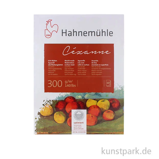 Artikelbild 1 des Artikels “Hahnemühle CÉZANNE Aquarellblock, 10 Blatt, 300g satiniert 24 x 32 cm“