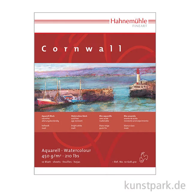 Artikelbild 1 des Artikels “Hahnemühle CORNWALL 10 Einzelbogen, 450g, 50 x 65 cm matt“