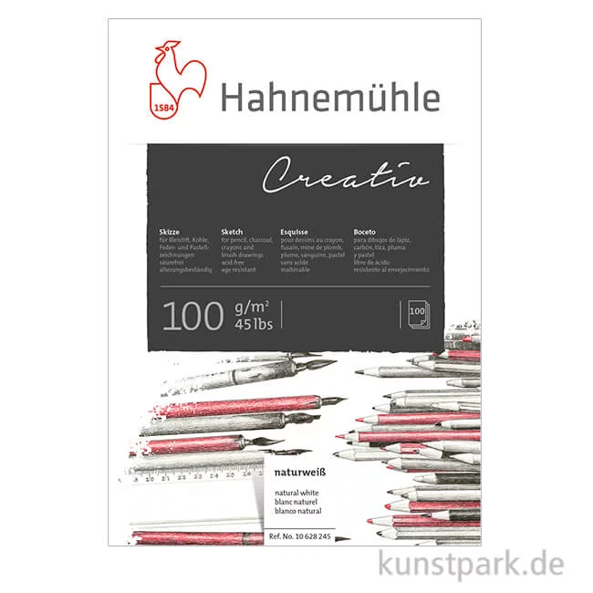 Artikelbild 1 des Artikels “Hahnemühle CREATIV Skizzenblock, 100g, fein, geleimt “
