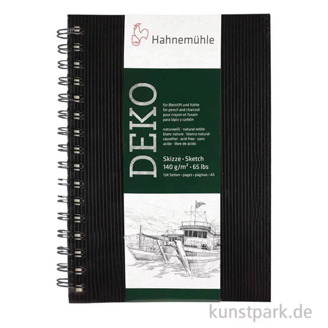 Artikelbild 1 des Artikels “Hahnemühle DEKO Skizzenbuch, 62 Blatt, 140g, schwarz “