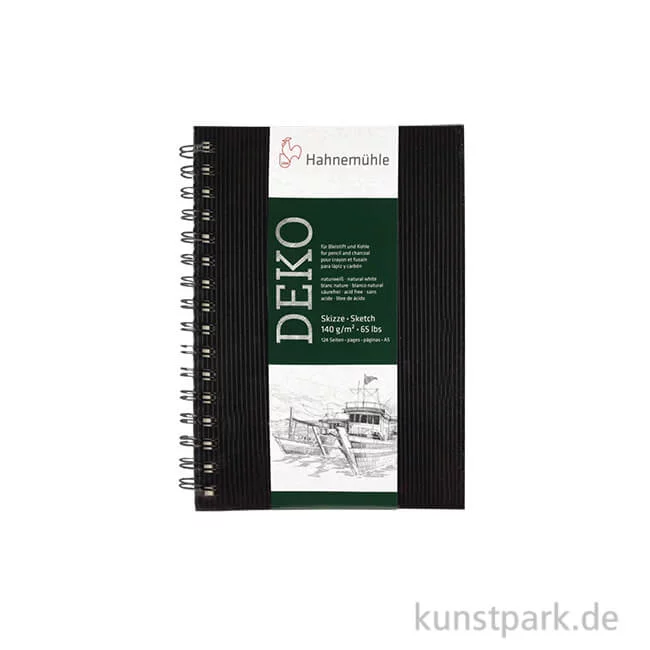 Artikelbild 1 des Artikels “Hahnemühle DEKO Skizzenbuch, 62 Blatt, 140g, schwarz DIN A4“